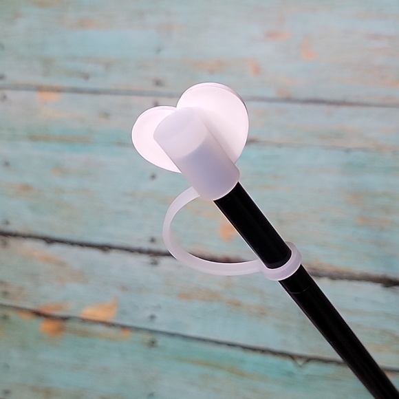 Valentine Heart Straw Topper - Picture 5 of 5